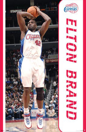 Los Angeles Clippers- Elton Brand Poster Los Angeles Clippers- Elton Brand Poster