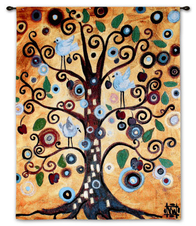 Untitled From The Tree Of Life Wall Tapestry Untitled From The Tree Of Life Wall Tapestry
