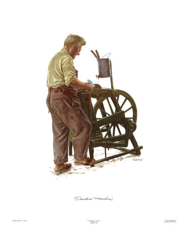 The Knife Grinder Print The Knife Grinder Print