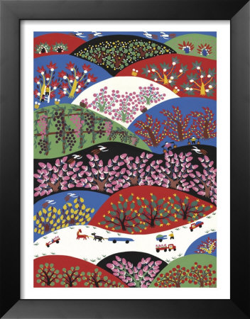 Picking Up Fruits Framed Print Picking Up Fruits Framed Print