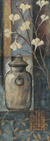 Jar with Flowers I Print Jar with Flowers I Print