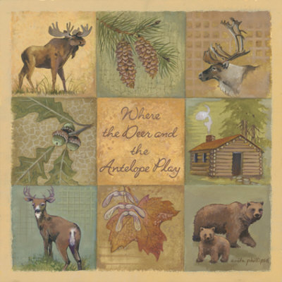 Deer and Antelope Print Deer and Antelope Print