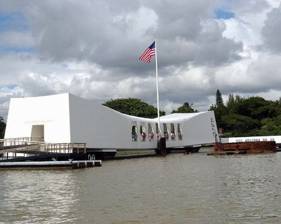 The USS Arizona Memorial Photograph The USS Arizona Memorial Photograph