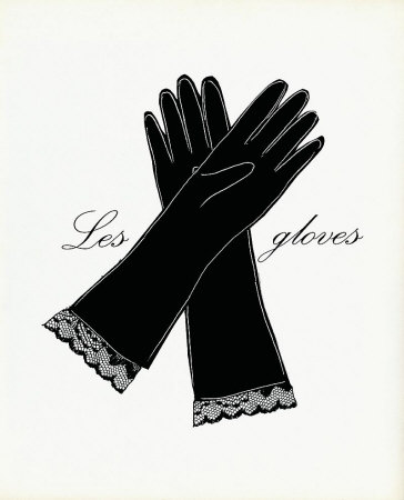 Little Black Gloves Print Little Black Gloves Print