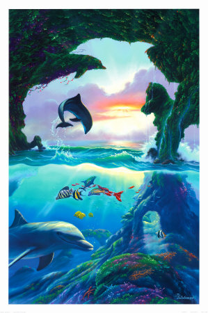 Seven Dolphins Print Seven Dolphins Print
