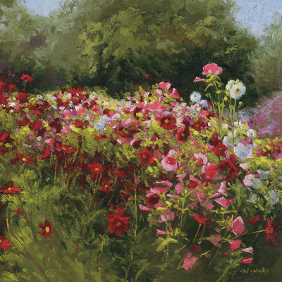 Cosmos Garden II Print Cosmos Garden II Print