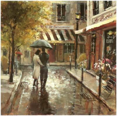 Romantic Stroll Print Romantic Stroll Print