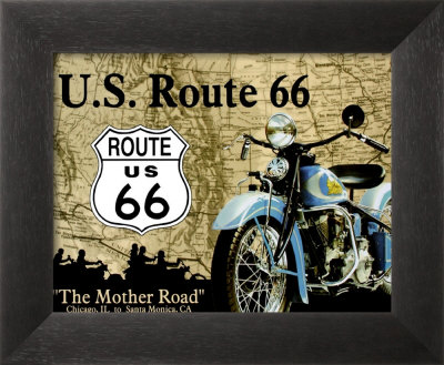 U.S. Route 66 Framed Sign U.S. Route 66 Framed Sign