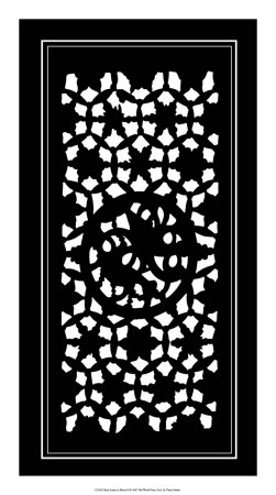 Shoji Screen in Ebony II Print Shoji Screen in Ebony II Print