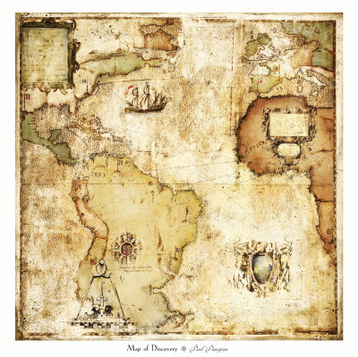Map of Discovery Print Map of Discovery Print