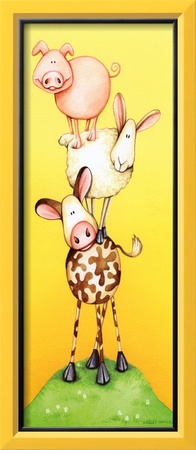 Stacked Animals II Framed Print Stacked Animals II Framed Print