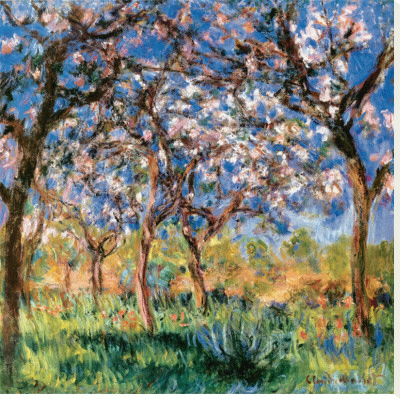 Spring in Giverny Stretched Canvas Print Spring in Giverny Stretched Canvas Print