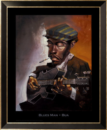 Blues Man Framed Print Blues Man Framed Print