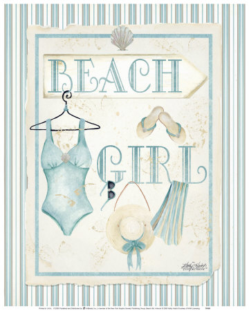 Beach Girl Print Beach Girl Print