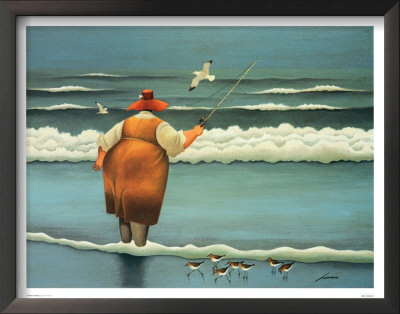 Surfside Fishing Framed Print Surfside Fishing Framed Print