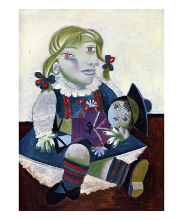 picasso portraits of women. Portrait of Maya with her Doll