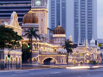 Abdu on Sultan Abdu Samad Building  Kuala Lumpur Law Court  Illuminated At