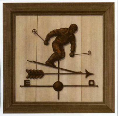 Girouette Skieur Print Girouette Skieur Print