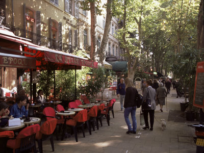 Cours Mirabeau, AixenProvence, France My favorite "restaurant row