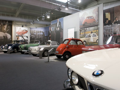 Bmw Car Museum, Munich, Bavaria, Germany Stretched Canvas Print