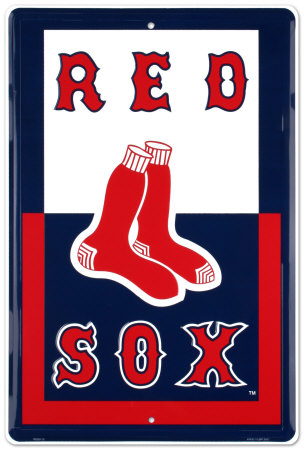Boston Red Sox Tin Sign Boston Red Sox Tin Sign