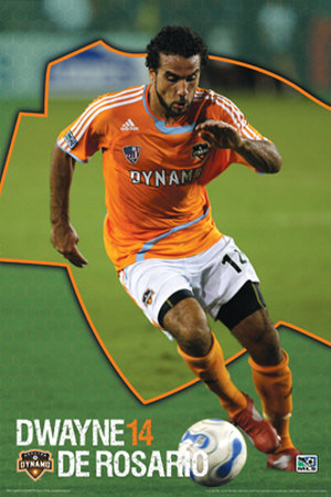 Houston Dynamo- Dwayne De Rosario Poster Houston Dynamo- Dwayne De Rosario Poster