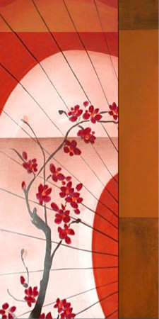 Swirling Umbrellas III Hand Painted Art Swirling Umbrellas III Hand Painted Art