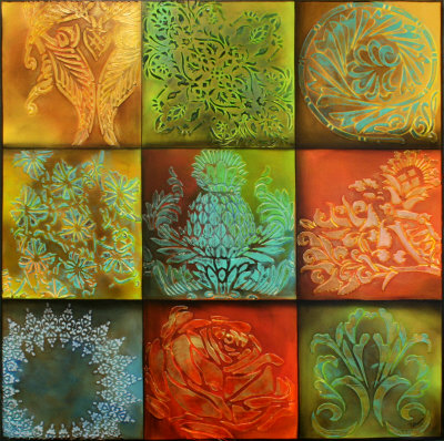 Variegated Hand Painted Art Variegated Hand Painted Art