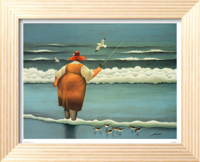 Surfside Fishing Framed Print Surfside Fishing Framed Print