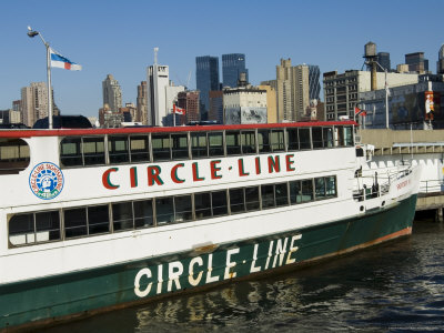 Circle Line Tourist Boats Going from 42nd Street Terminal ...