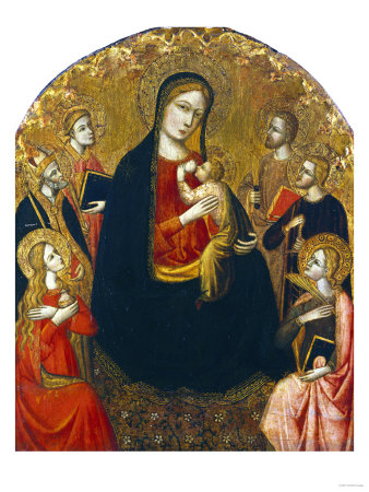 Madonna and Child with Saints the Barberino Master (14th Century)