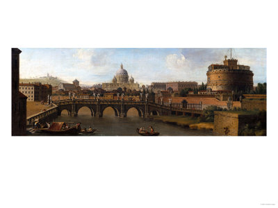 The Castel StAngelo Rome with the Ponte St Angelo