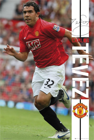 Manchester United- Carlos Tevez Poster Manchester United- Carlos Tevez Poster