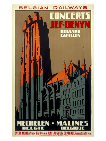 Concerts, Belgian Railways Giclee Print Concerts, Belgian Railways Giclee Print