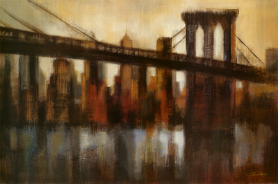 New York Bridge Print New York Bridge Print