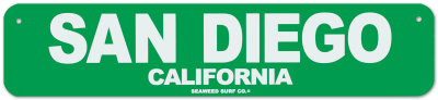 San Diego Tin Sign San Diego Tin Sign
