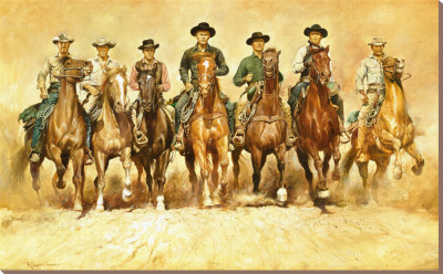 Magnificent Seven Stretched Canvas Print Magnificent Seven Stretched Canvas Print