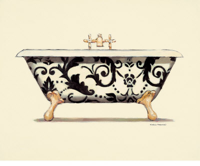 Scroll Bath Print Scroll Bath Print
