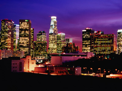 Fashion  Angeles California on City Skyline  Los Angeles  California Photographic Print By Richard