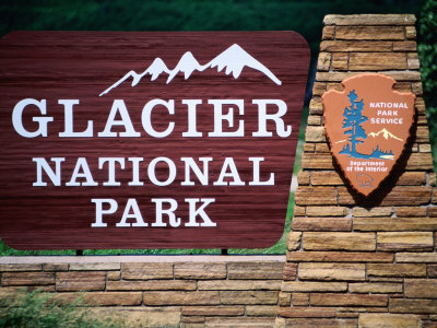 glacier national park montana. Glacier National Park Sign,