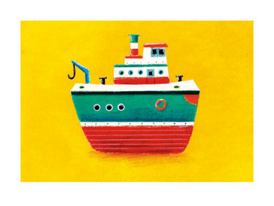Tug Boat Print Tug Boat Print
