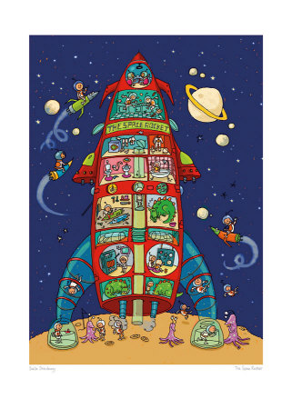 The Space Rocket Print The Space Rocket Print