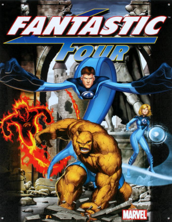Fantastic Four Tin Sign Fantastic Four Tin Sign
