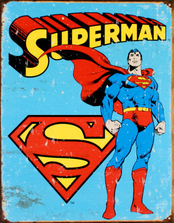 Superman Tin Sign Superman Tin Sign