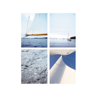 Sailing Four Patch Premium Poster Sailing Four Patch Premium Poster