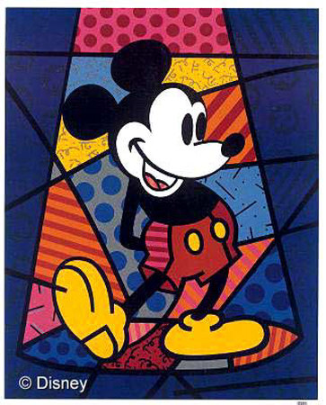 romero britto art. Britto Mickey Mouse Limited