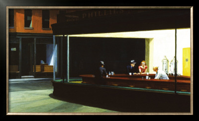 Nighthawks, c.1942 Framed Print Nighthawks, c.1942 Framed Print