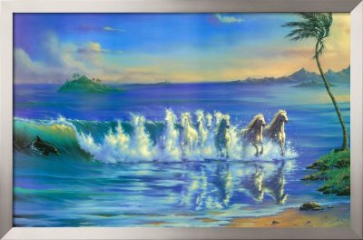 Galloping Waves Framed Print Galloping Waves Framed Print