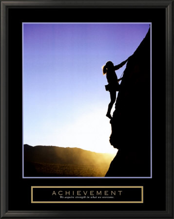 Achievement: Climber Framed Print Achievement: Climber Framed Print