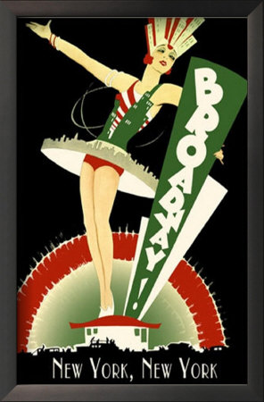 New York Broadway Framed Print New York Broadway Framed Print